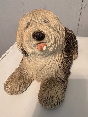 Sandicast Old English Sheep Dog 1983 Sandra Brue Vintage